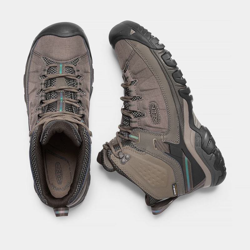 Keen Targhee Exp Waterproof Mid Mens Hiking Boots Khaki Online Sale (9652-OJUNF)